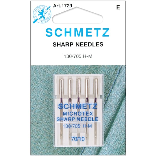 Euro-Notions SCHMETZ Microtex Sharp Machine Needles, 5ct.